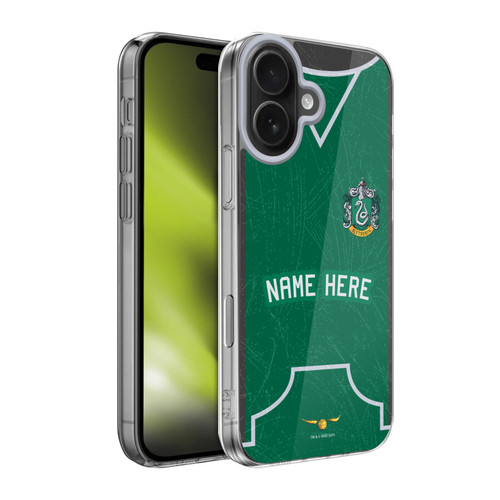 Custom Customised Personalised Harry Potter Deathly Hallows XL Slytherin Soft Gel Case for Apple iPhone 17
