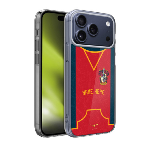 Custom Customised Personalised Harry Potter Deathly Hallows XL Gryffindor Soft Gel Case for Apple iPhone 17 Pro Max