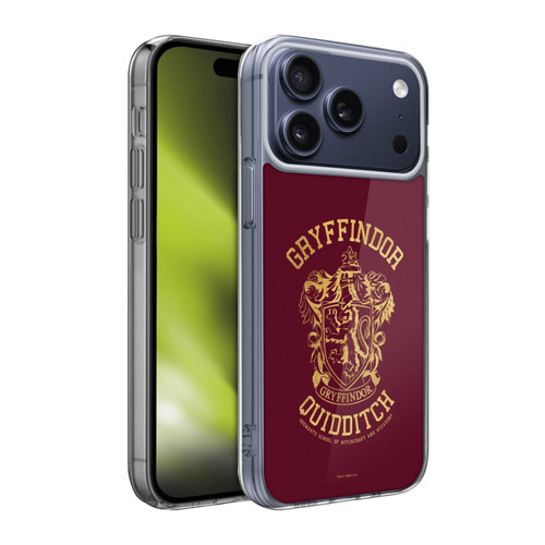 Harry Potter Deathly Hallows X Gryffindor Quidditch Soft Gel Case for Apple iPhone 17 Pro Max
