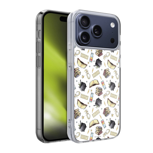 Harry Potter Deathly Hallows XIII Hogwarts Pattern Soft Gel Case for Apple iPhone 17 Pro
