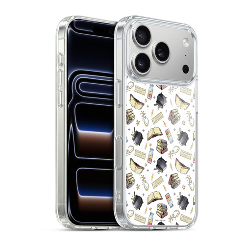 Harry Potter Deathly Hallows XIII Hogwarts Pattern Soft Gel Case for Apple iPhone 17 Pro