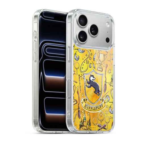 Harry Potter Deathly Hallows XIII Hufflepuff Pattern Soft Gel Case for Apple iPhone 17 Pro