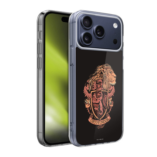 Harry Potter Deathly Hallows XIV Gryffindor Soft Gel Case for Apple iPhone 17 Pro Max