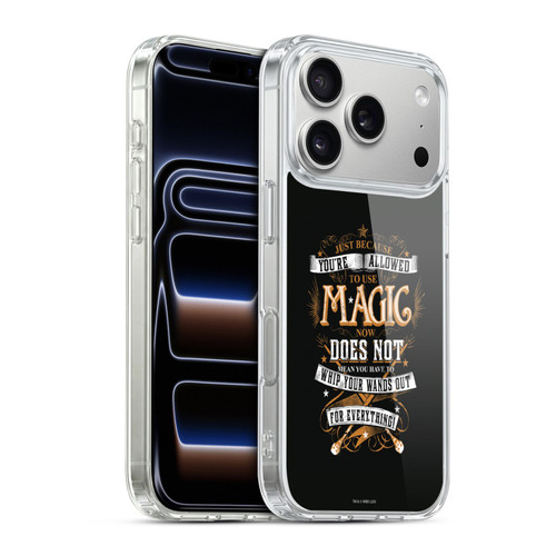 Harry Potter Deathly Hallows XIV Just Because Magic Molly Soft Gel Case for Apple iPhone 17 Pro