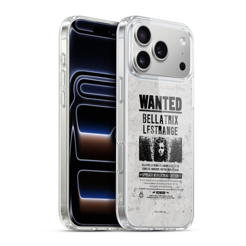 Harry Potter Deathly Hallows XV Wanted Bellatrix Lestrange Soft Gel Case for Apple iPhone 17 Pro Max