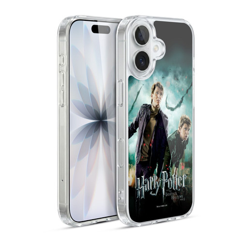 Harry Potter Deathly Hallows VIII Fred & George Weasley Soft Gel Case for Apple iPhone 17