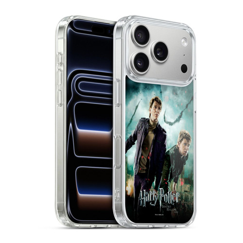 Harry Potter Deathly Hallows VIII Fred & George Weasley Soft Gel Case for Apple iPhone 17 Pro