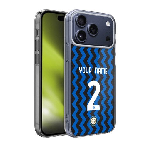 Custom Customised Personalised Inter Milan 2020/21 Crest Kit Home Soft Gel Case for Apple iPhone 17 Pro Max
