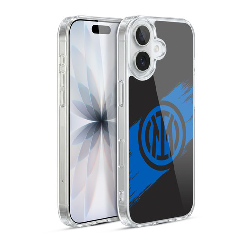 Fc Internazionale Milano Graphics Brush Strokes Soft Gel Case for Apple iPhone 17