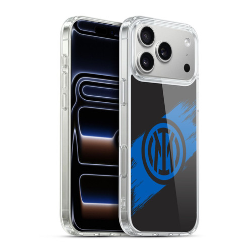 Fc Internazionale Milano Graphics Brush Strokes Soft Gel Case for Apple iPhone 17 Pro Max