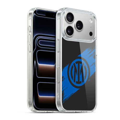 Fc Internazionale Milano Graphics Brush Strokes Soft Gel Case for Apple iPhone 17 Pro