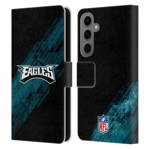 NFL Philadelphia Eagles Logo Blur Leather Book Wallet Case Cover For Samsung Galaxy S25