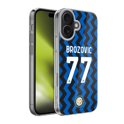 Fc Internazionale Milano 2020/21 Players Home Kit Group 2 Marcelo Brozović Soft Gel Case for Apple iPhone 17