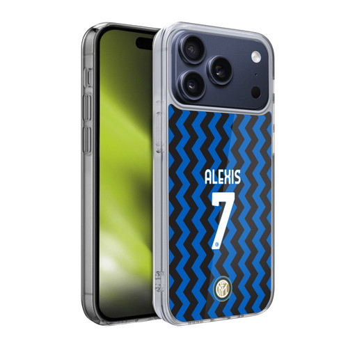 Fc Internazionale Milano 2020/21 Players Home Kit Group 2 Alexis Sánchez Soft Gel Case for Apple iPhone 17 Pro