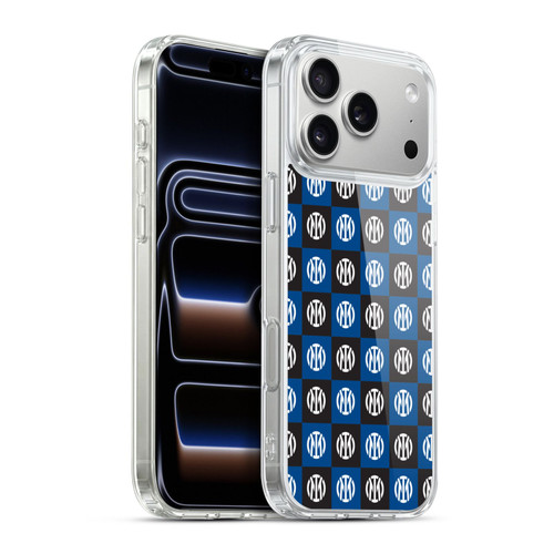 Fc Internazionale Milano Patterns Crest Soft Gel Case for Apple iPhone 17 Pro Max