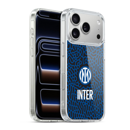 Fc Internazionale Milano Patterns Abstract 2 Soft Gel Case for Apple iPhone 17 Pro