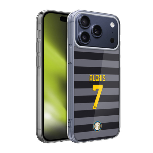 Fc Internazionale Milano 2020/21 Players Third Kit Group 2 Alexis Sánchez Soft Gel Case for Apple iPhone 17 Pro Max
