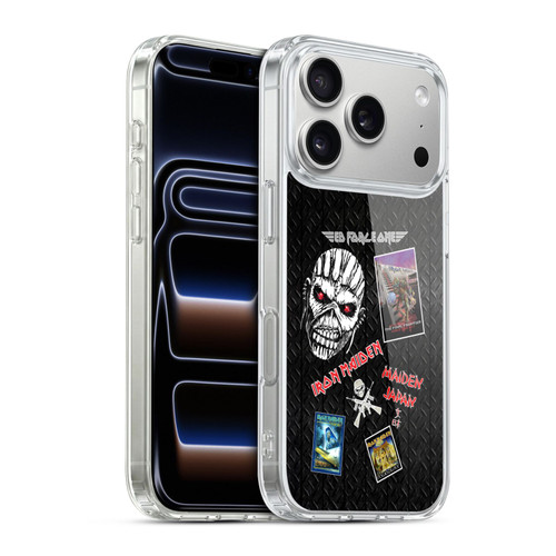 Iron Maiden Graphics Collage Soft Gel Case for Apple iPhone 17 Pro