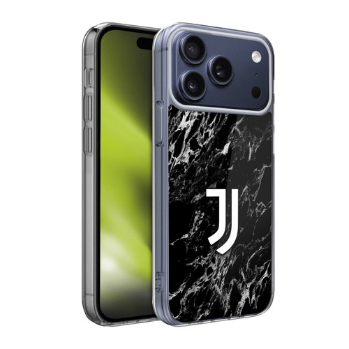 Juventus Football Club Marble Black Soft Gel Case for Apple iPhone 17 Pro Max