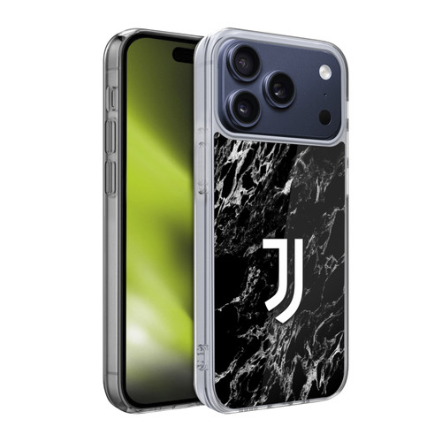Juventus Football Club Marble Black Soft Gel Case for Apple iPhone 17 Pro