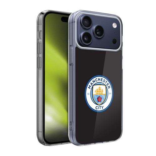 Manchester City Man City FC Badge Black Full Colour Soft Gel Case for Apple iPhone 17 Pro Max