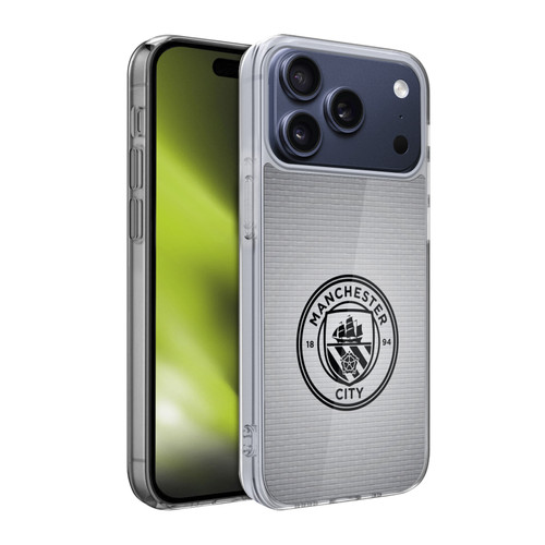 Manchester City Man City FC Badge Pixels Mosaic Black Colour Soft Gel Case for Apple iPhone 17 Pro Manchester City Man City FC Badge Pixels Mosaic Black Colour Soft Gel Case for Apple iPhone 17 Pro