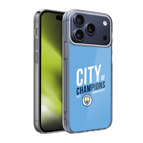 Manchester City Man City FC 2019 Champions City Soft Gel Case for Apple iPhone 17 Pro Max