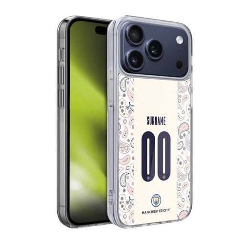 Custom Customised Personalised Manchester City Man City FC 2020/21 Badge Kit Third Soft Gel Case for Apple iPhone 17 Pro