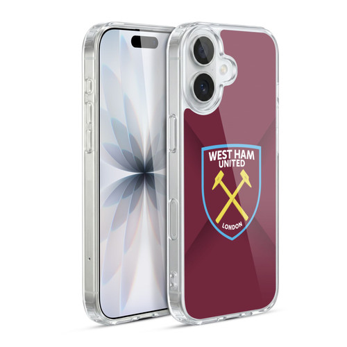 West Ham United FC Crest Gradient Soft Gel Case for Apple iPhone 17