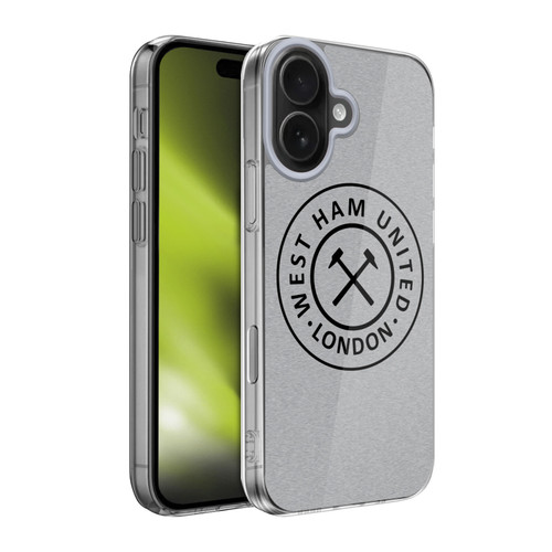 West Ham United FC Crest Graphics London Soft Gel Case for Apple iPhone 17