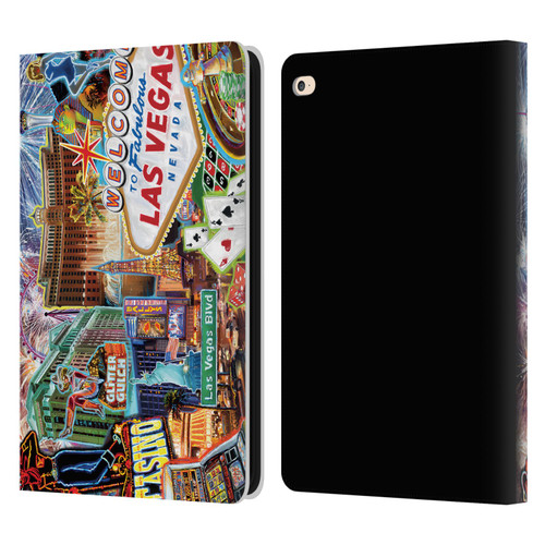 P.D. Moreno Cities Las Vegas 1 Leather Book Wallet Case Cover For Apple iPad Air 2 (2014)