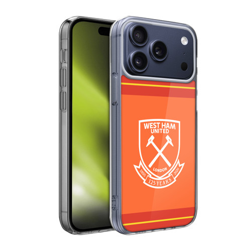 West Ham United FC 2020/21 Crest Kit Away Goalkeeper Soft Gel Case for Apple iPhone 17 Pro Max