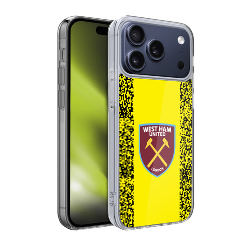 West Ham United FC 2021/22 Crest Kit Third Goalkeeper Soft Gel Case for Apple iPhone 17 Pro