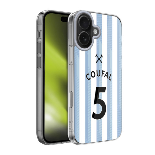 West Ham United FC 2021/22 Players Away Kit Vladimír Coufal Soft Gel Case for Apple iPhone 17 West Ham United FC 2021/22 Players Away Kit Vladimír Coufal Soft Gel Case for Apple iPhone 17