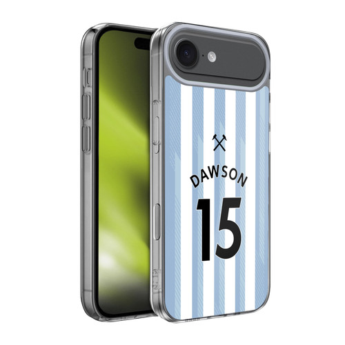West Ham United FC 2021/22 Players Away Kit Craig Dawson Soft Gel Case for Apple iPhone 17 Air