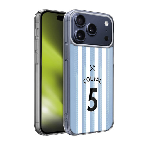 West Ham United FC 2021/22 Players Away Kit Vladimír Coufal Soft Gel Case for Apple iPhone 17 Pro Max West Ham United FC 2021/22 Players Away Kit Vladimír Coufal Soft Gel Case for Apple iPhone 17 Pro Max