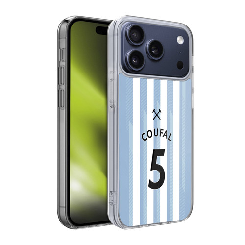 West Ham United FC 2021/22 Players Away Kit Vladimír Coufal Soft Gel Case for Apple iPhone 17 Pro West Ham United FC 2021/22 Players Away Kit Vladimír Coufal Soft Gel Case for Apple iPhone 17 Pro