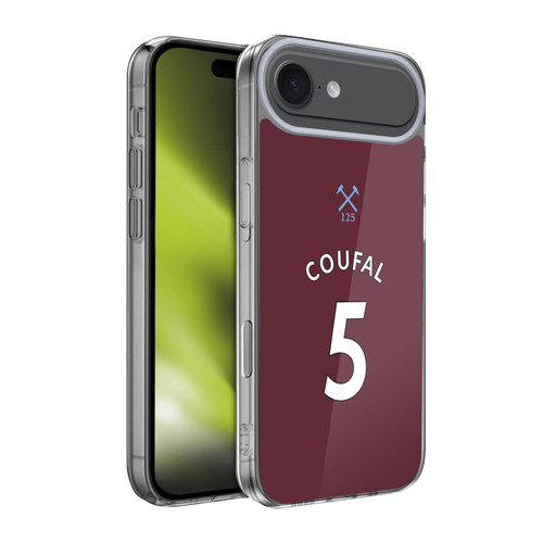 West Ham United FC 2020/21 Players Home Kit Vladimir Coufal Soft Gel Case for Apple iPhone 17 Air