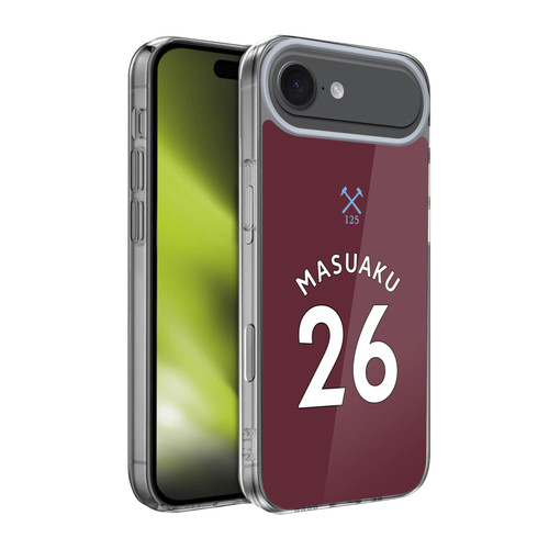West Ham United FC 2020/21 Players Home Kit Arthur Masuaku Soft Gel Case for Apple iPhone 17 Air