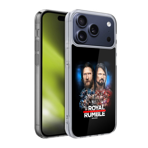 WWE 2019 Royal Rumble Daniel Bryan And AJ Styles Soft Gel Case for Apple iPhone 17 Pro