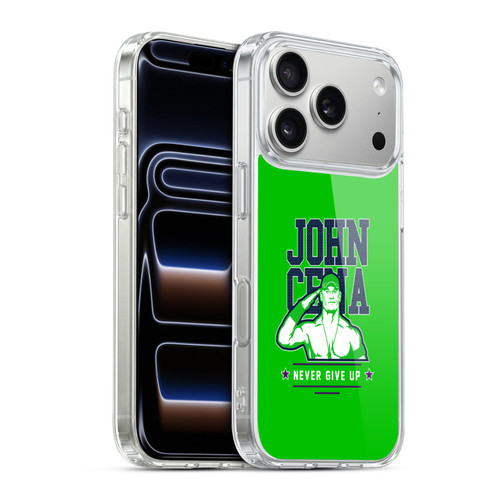 WWE Superstars 8 John Cena Never Give Up 2 Soft Gel Case for Apple iPhone 17 Pro