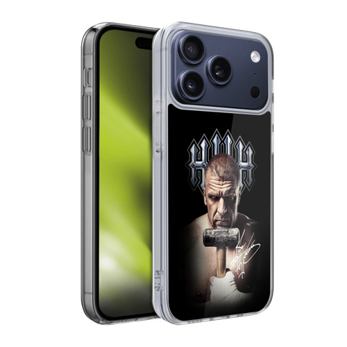 WWE Triple H Photo Hammer Soft Gel Case for Apple iPhone 17 Pro WWE Triple H Photo Hammer Soft Gel Case for Apple iPhone 17 Pro