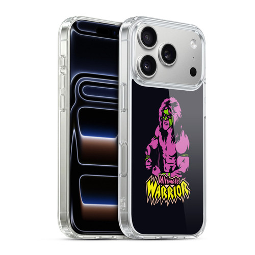WWE Ultimate Warrior Half Body Illustrated Soft Gel Case for Apple iPhone 17 Pro