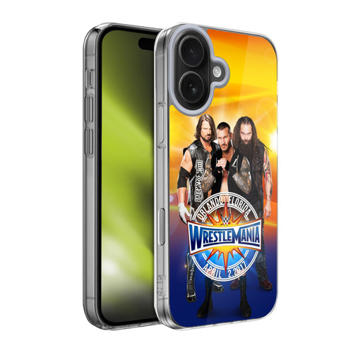 WWE Wrestlemania 33 Superstars AJ, Orton, Bray Soft Gel Case for Apple iPhone 17