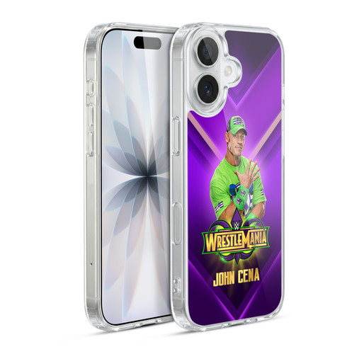WWE Wrestlemania 34 Superstars John Cena Soft Gel Case for Apple iPhone 17