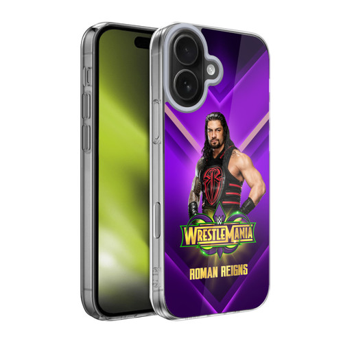 WWE Wrestlemania 34 Superstars Roman Reigns Soft Gel Case for Apple iPhone 17