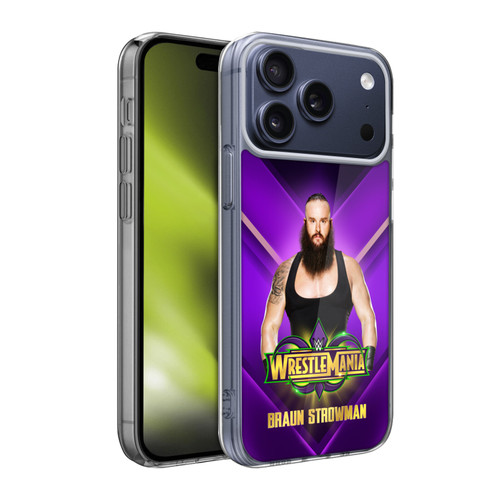 WWE Wrestlemania 34 Superstars Braun Strowman Soft Gel Case for Apple iPhone 17 Pro Max