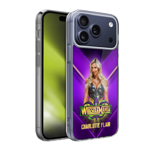 WWE Wrestlemania 34 Superstars Charlotte Flair Soft Gel Case for Apple iPhone 17 Pro Max