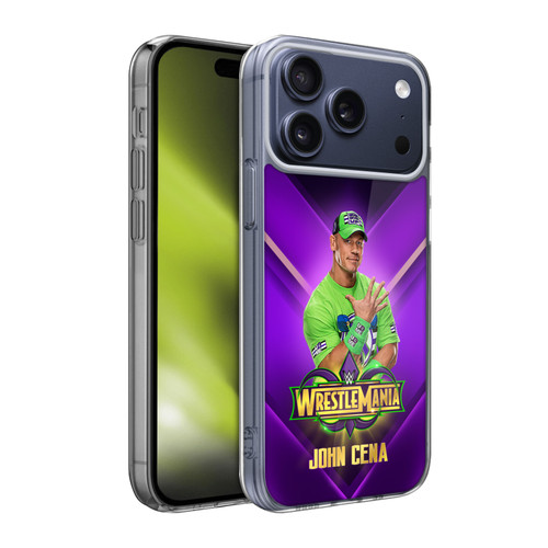 WWE Wrestlemania 34 Superstars John Cena Soft Gel Case for Apple iPhone 17 Pro Max