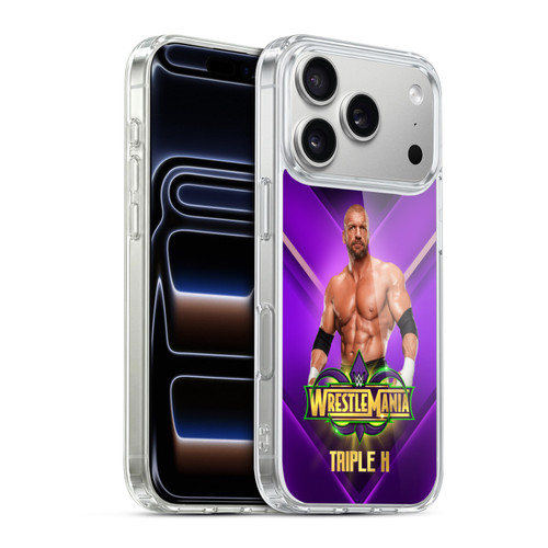 WWE Wrestlemania 34 Superstars Triple H Soft Gel Case for Apple iPhone 17 Pro